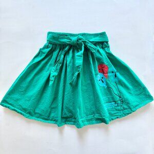 Weekend House Kids 2T Balloon Skirt | Tie Waist | Green